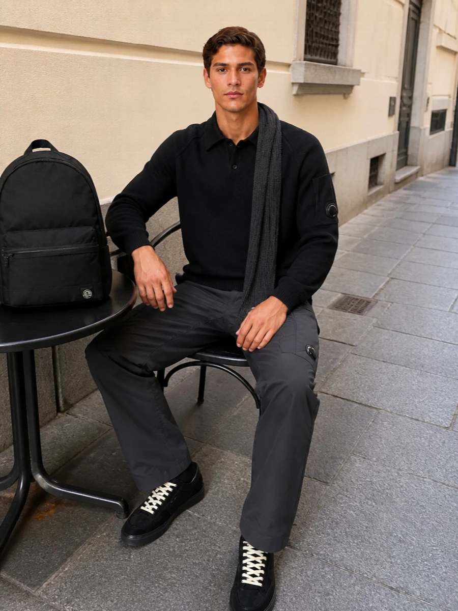 Cp company polo cargo trousers hogan sneakers