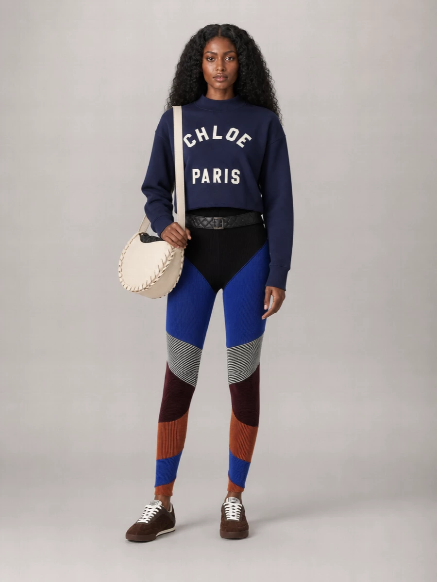 Chloé Ribbed High-Rise Leggings