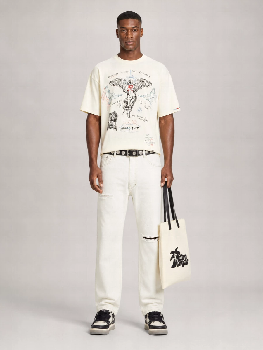 Represent Graphic Print Cotton Blend T-Shirt