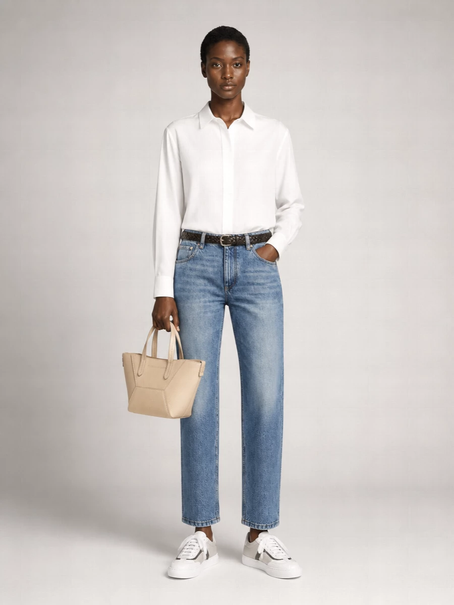 Brunello Cucinelli Denim Straight-Leg Jeans