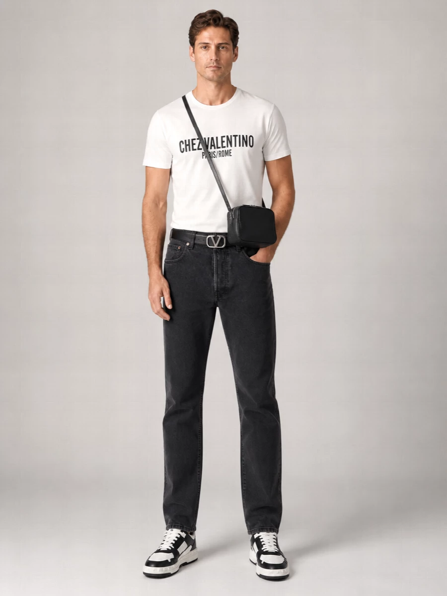 Valentino Garavani Cotton Ribbed Crew-Neck T-Shirt