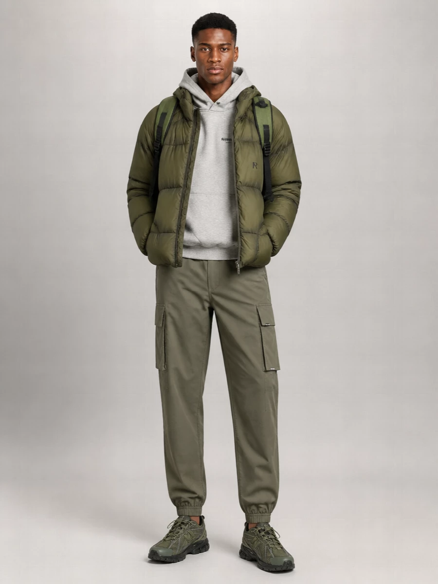 Represent Hooded Blazer With Elastic Cuffs And Pockets