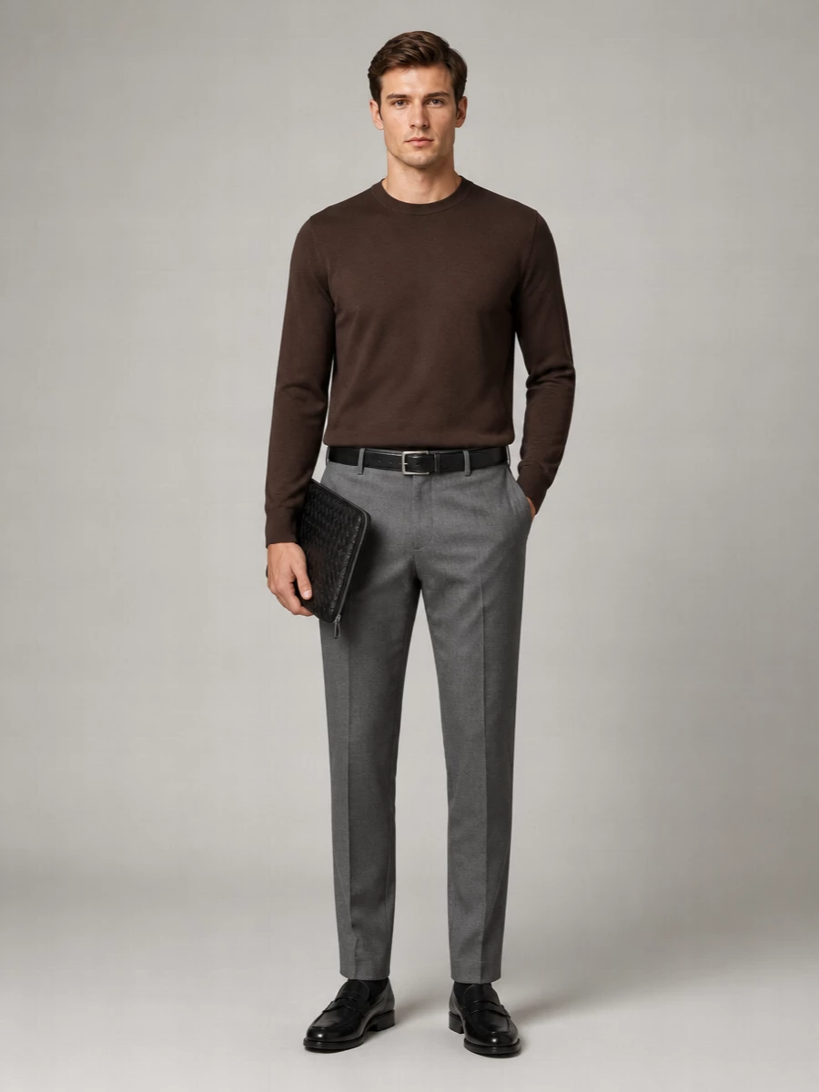 Pt Torino Virgin Wool Tailored Trousers