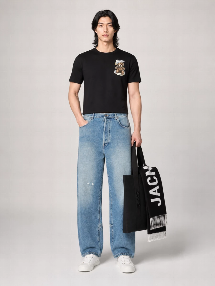 Moschino Cotton Edge Low-Top Sneakers