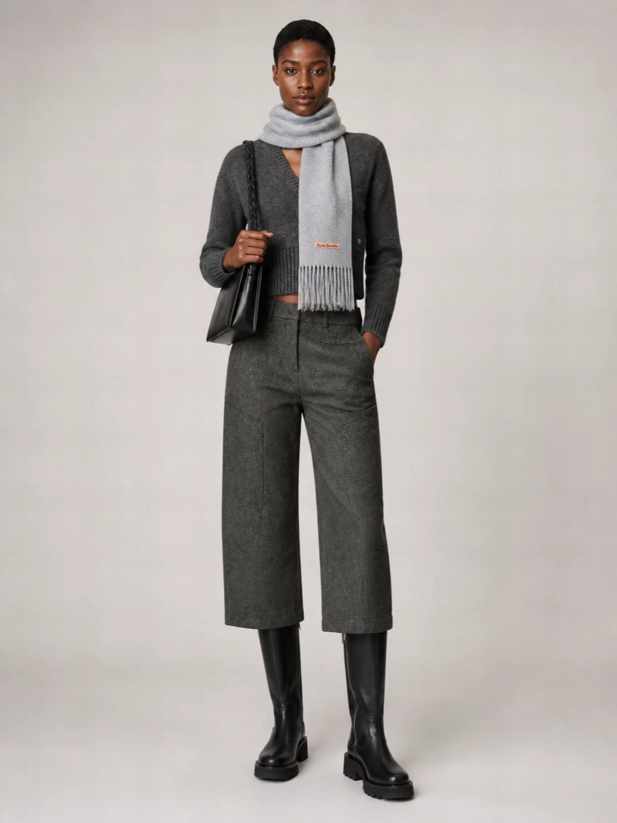 Ganni V-Neck Wool Sweater