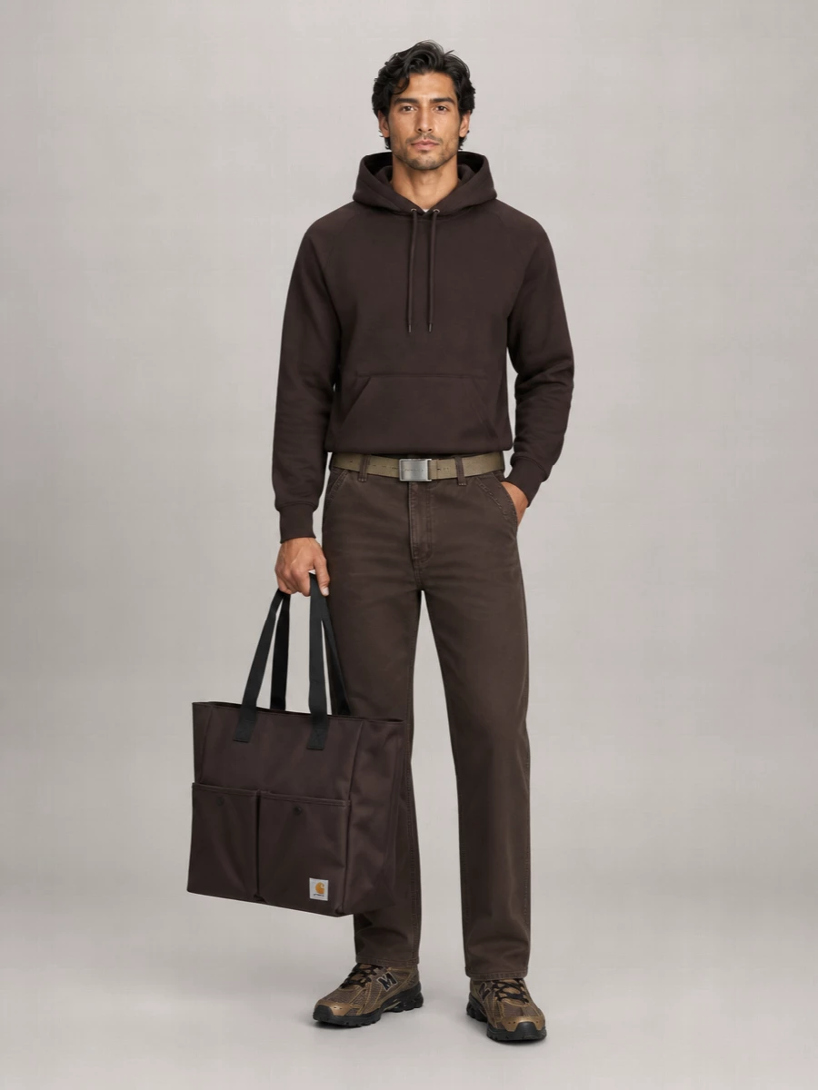 Carhartt Wip Cotton Canvas Relaxed Straight-Leg Trousers