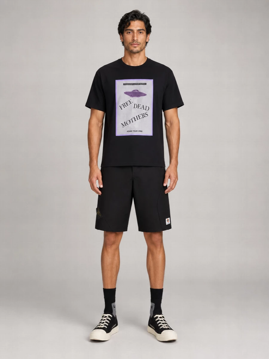 Undercover Asymmetric Bermuda Shorts