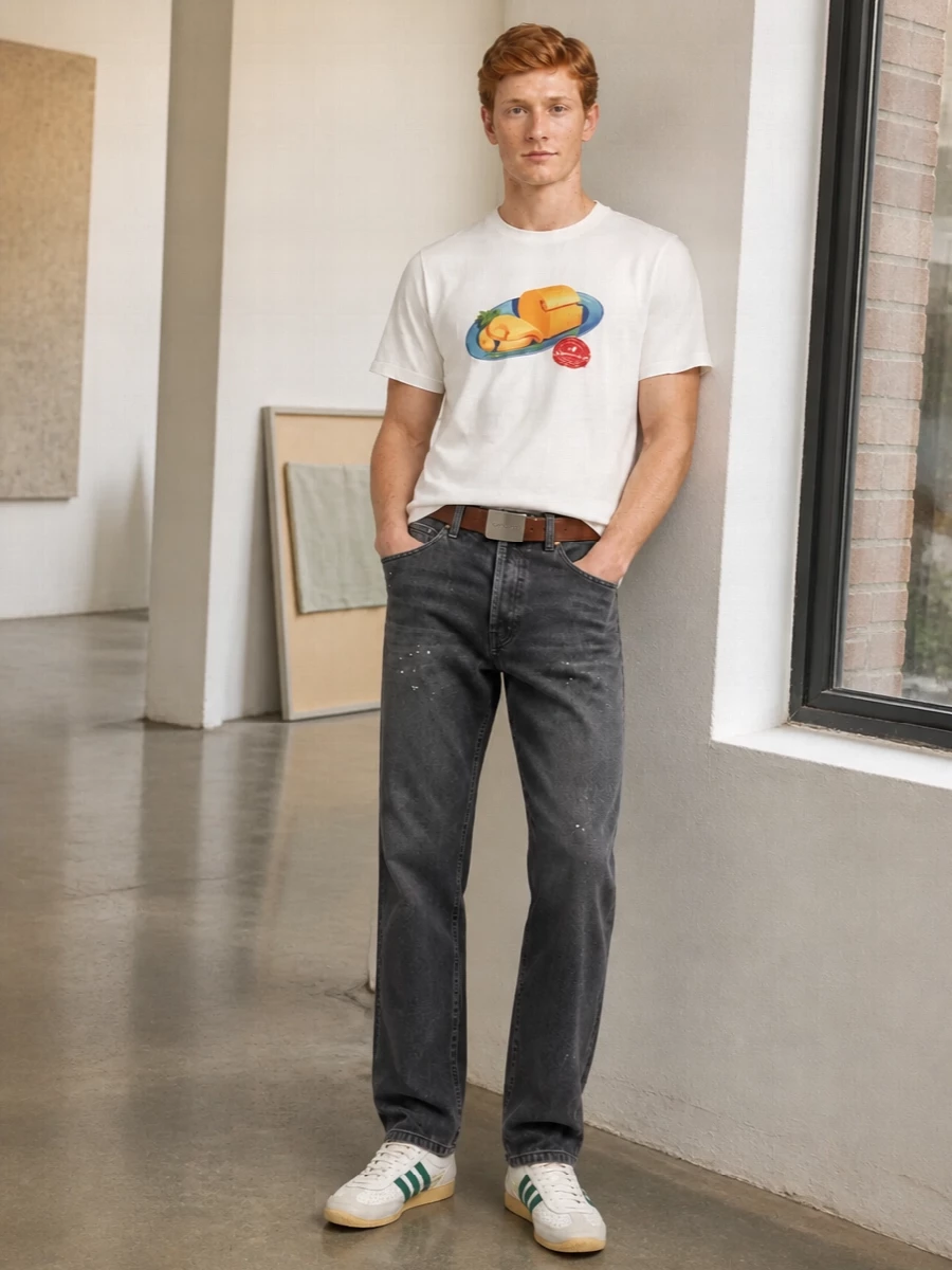 Carhartt wip graphic tee charcoal jeans adidas