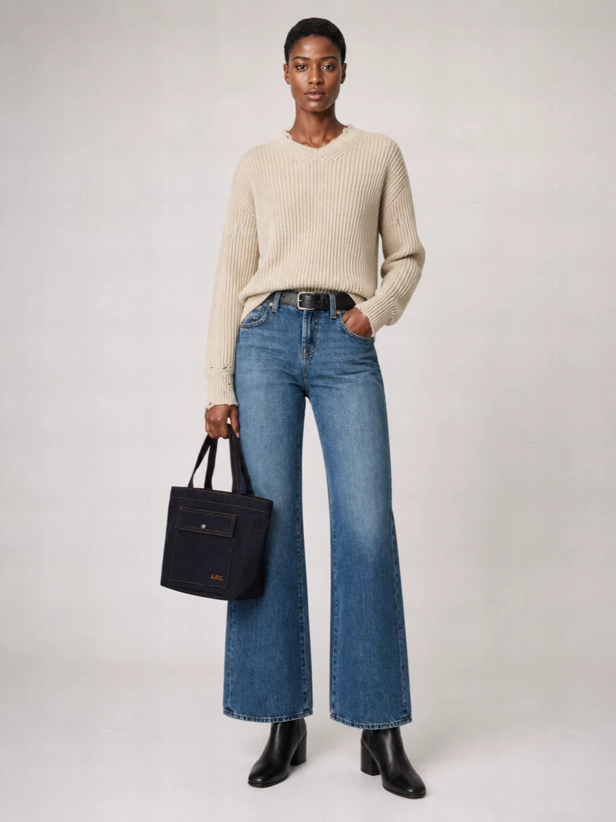 7 For All Mankind Denim Low-Rise Straight-Leg Jeans