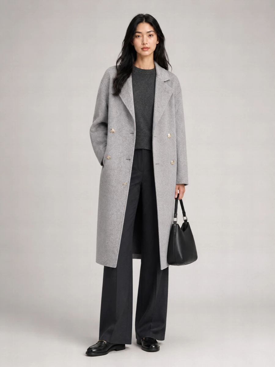 Loulou Studio Cashmere Wool Oversized Long Coat