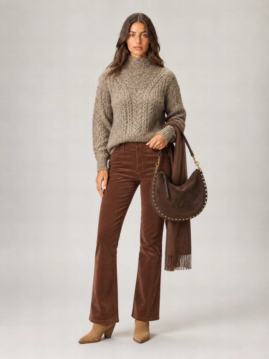 Isabel Marant Oskan Soft Zip Suede Shoulder Bag