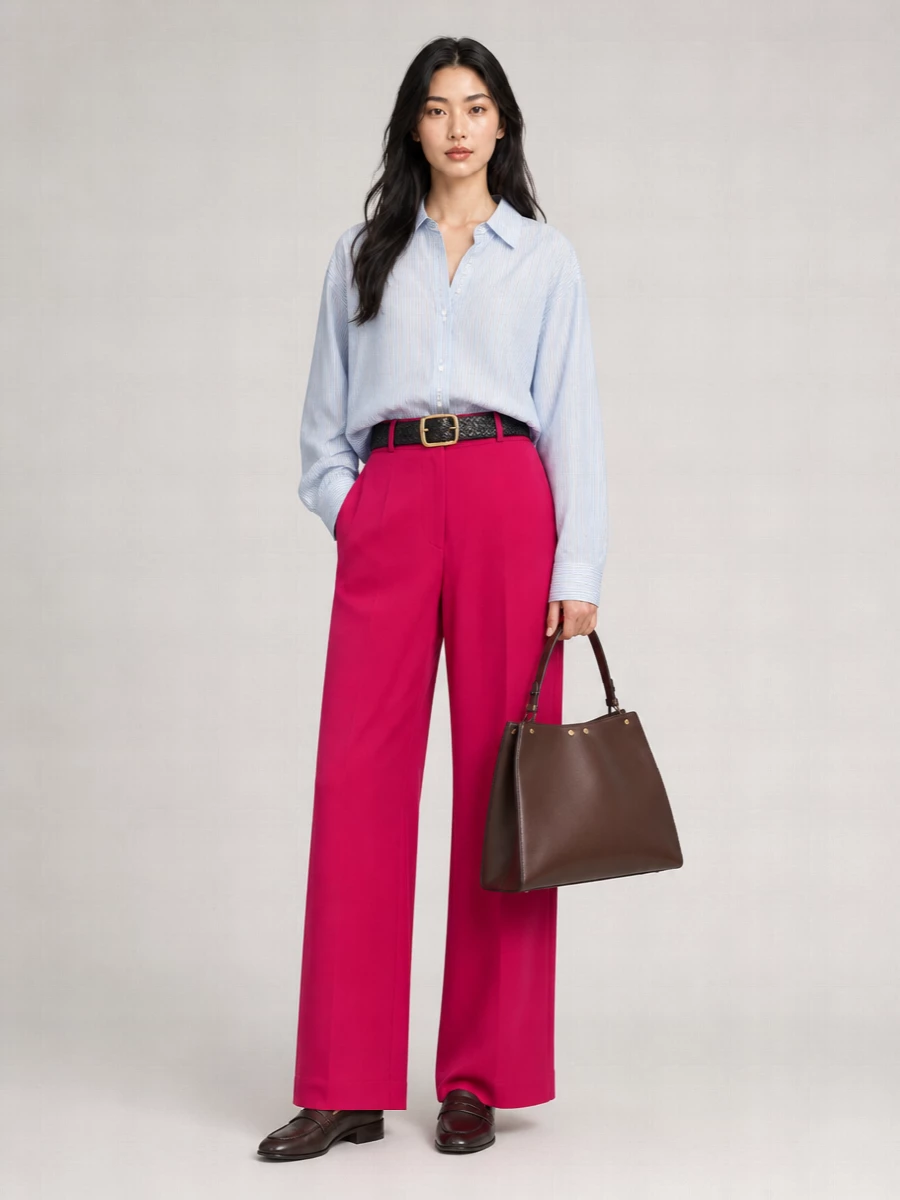 Dries Van Noten Satin Wide-Leg Trousers