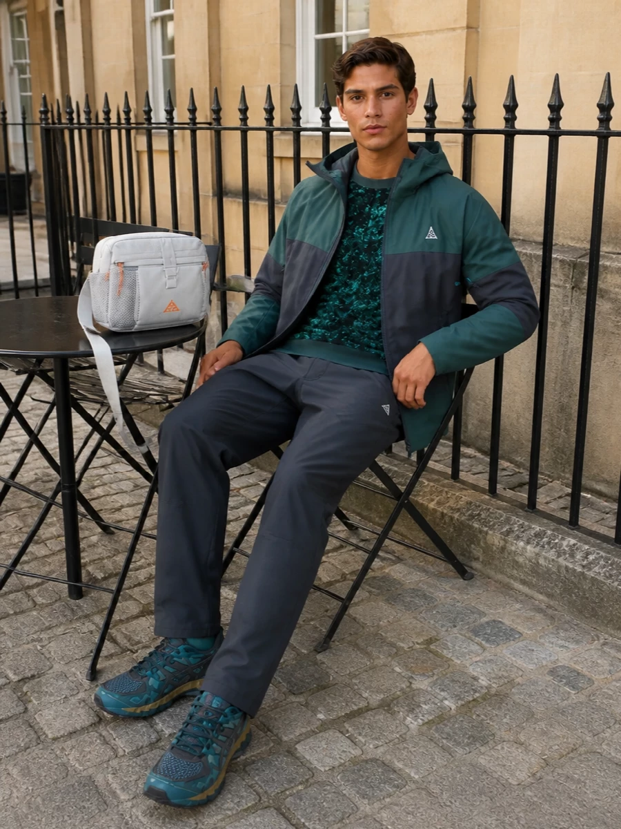 Nike acg teal shell technical pants outfit