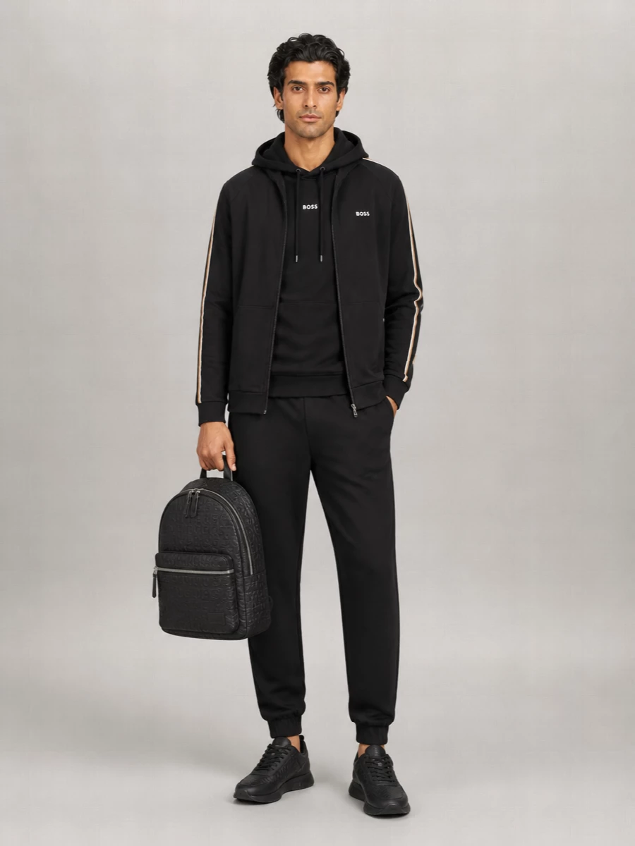 Boss Cotton Hooded Sweatshirt