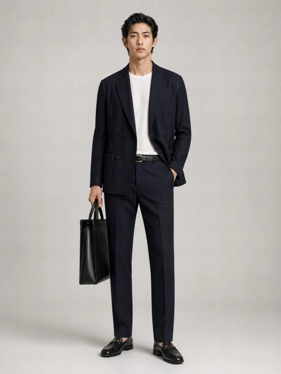 Giorgio Armani Cashmere Double-Breasted Blazer Jacket