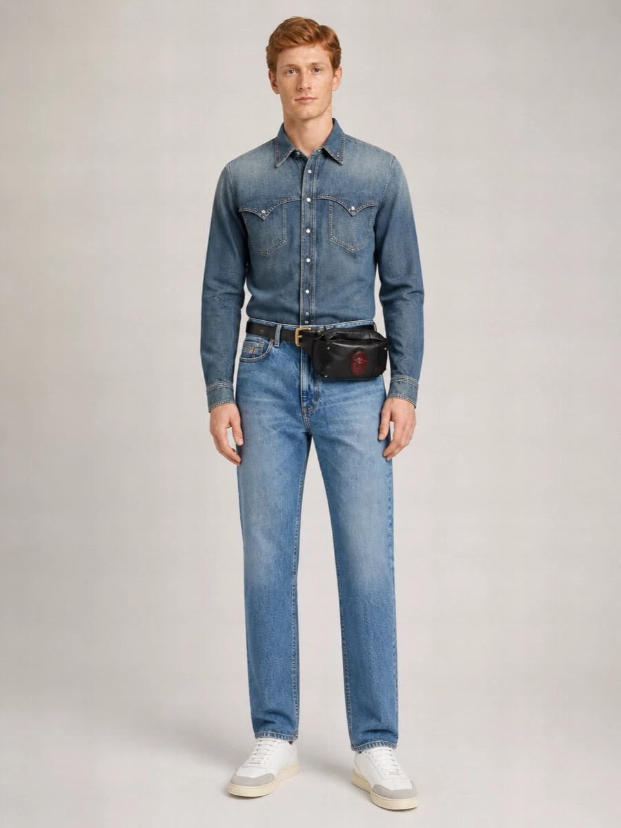 Versace Cotton Flap-Pocket Shirt