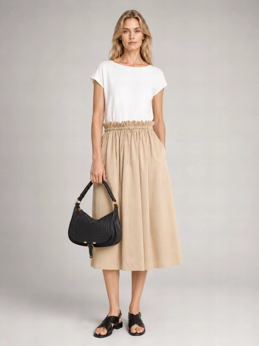 Chloé Marcie Small Calf Leather Shoulder Bag