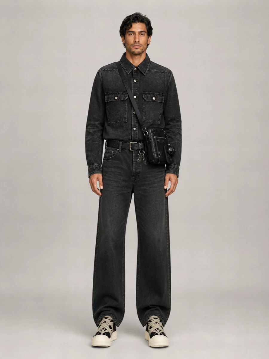 Rick Owens Drkshdw Denim Overshirt