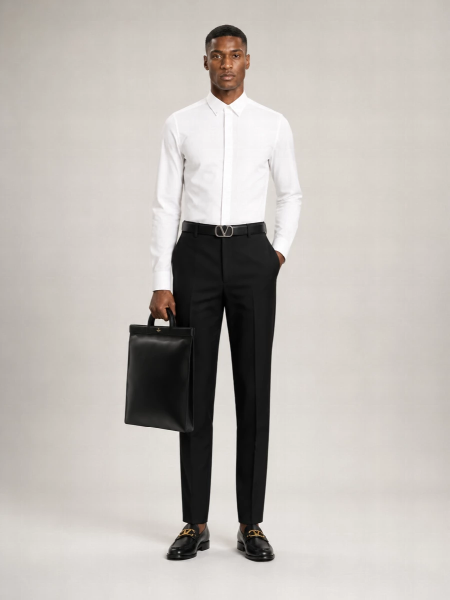 Valentino Wool Tailored Trousers