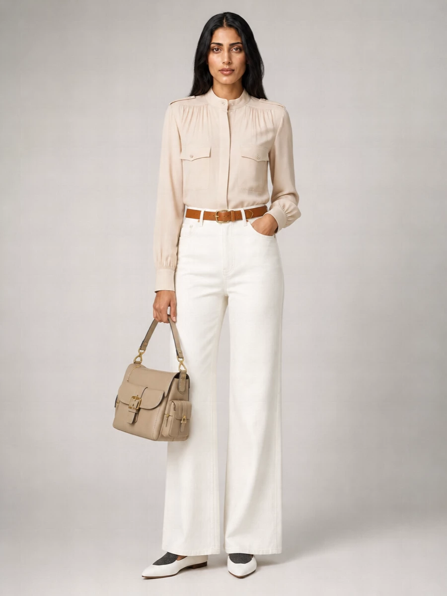 Chloé Leather Two Tone Loafers