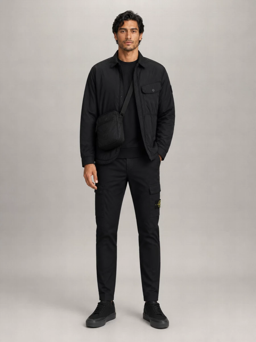 Stone Island Nylon Padded Shirt Jacket