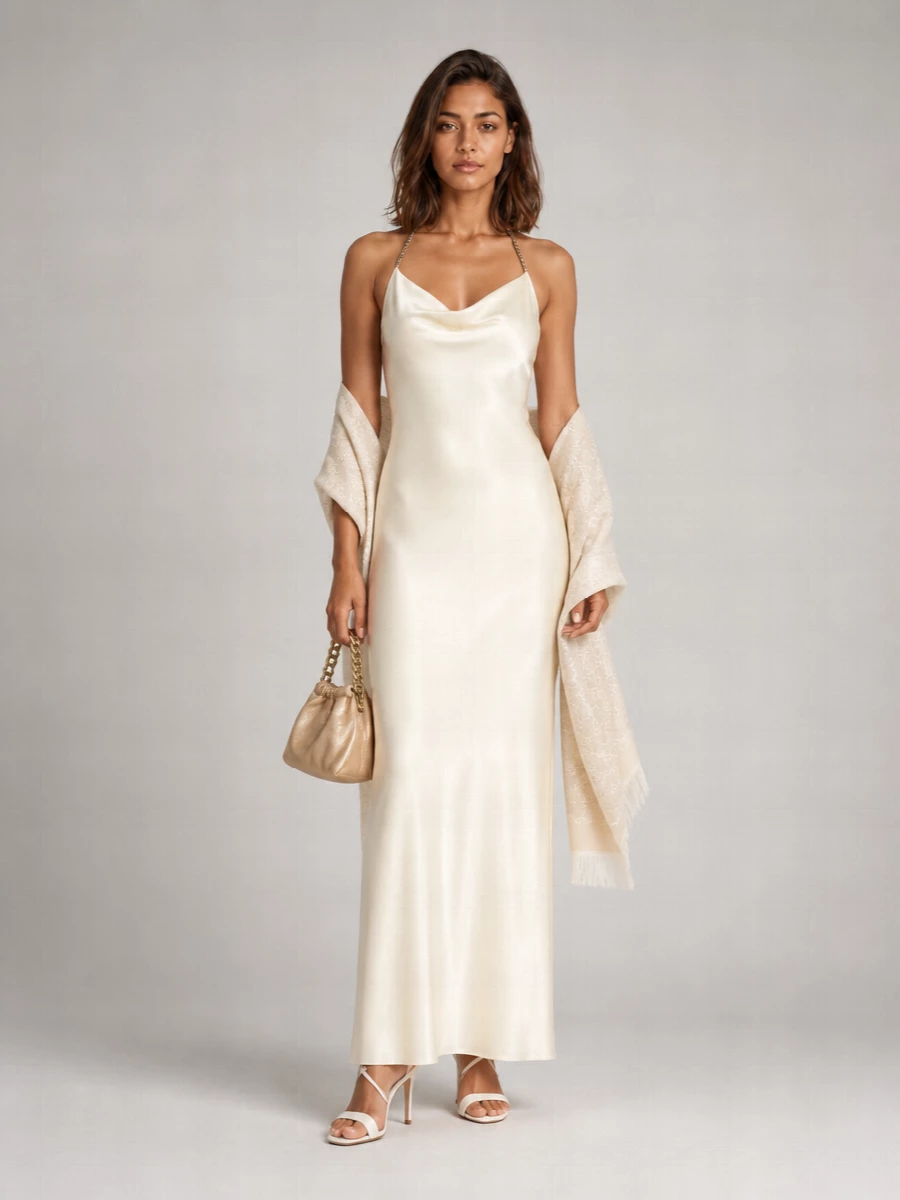 Stella Mccartney Satin Maxi Dress