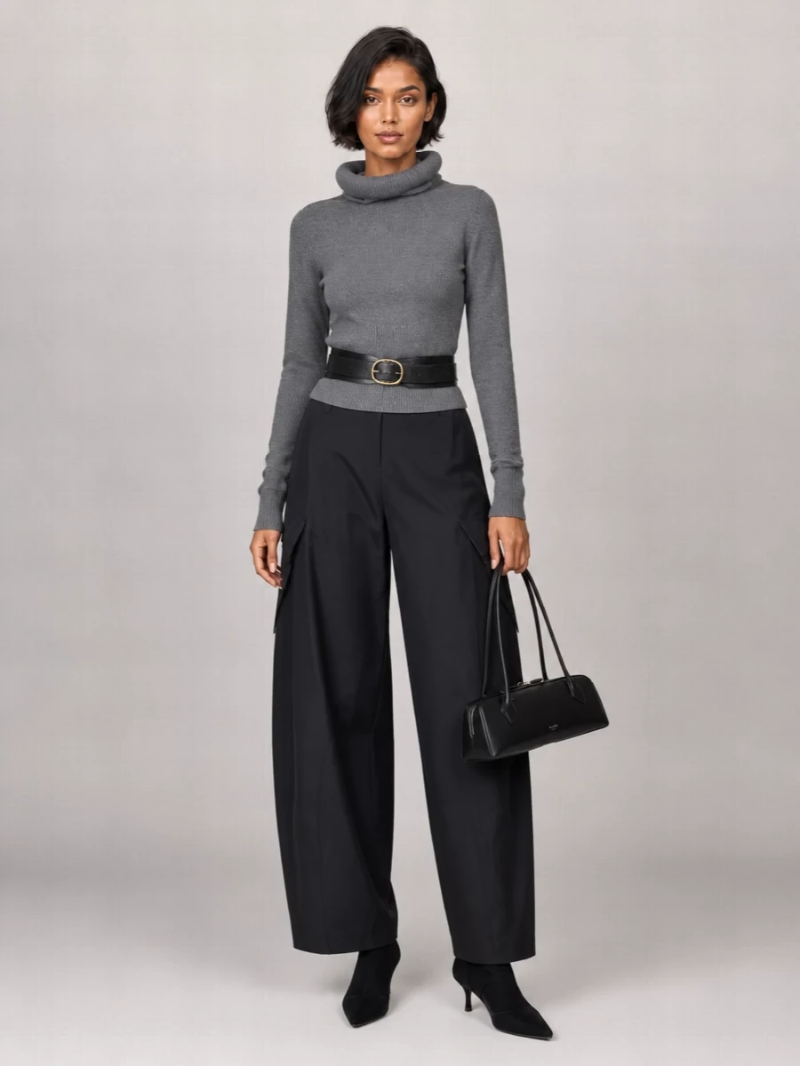 Alaïa Cargo Wide-Leg Trousers
