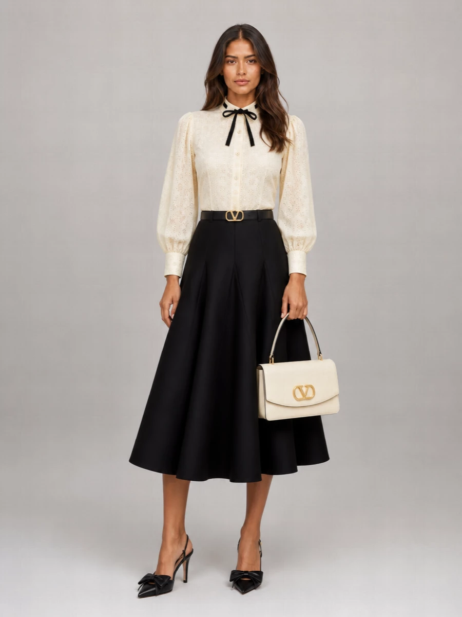 Valentino Garavani Cotton Broderie-Anglaise Blouse