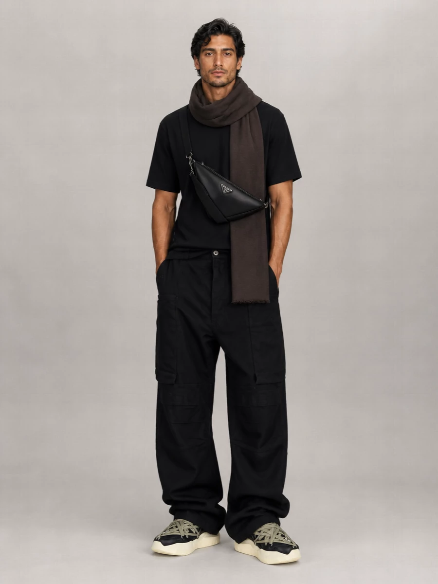Rick Owens Cotton Cargo Trousers