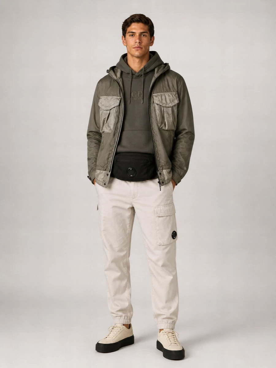 C.p. Company Hooded Nylon Jacket