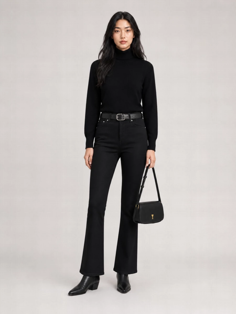 Ami Paris high-rise flared-leg denim jeans