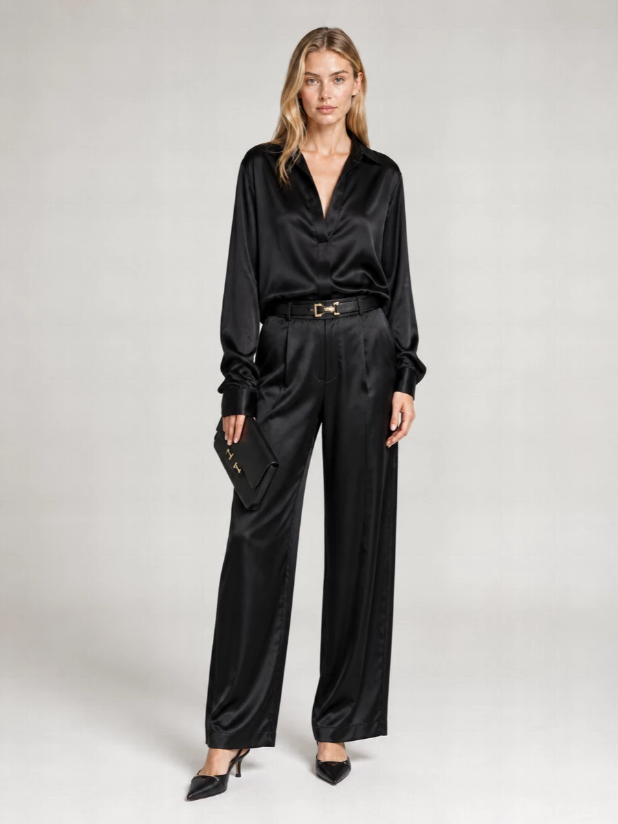 Tom Ford Crocodile-Effect Leather Belt