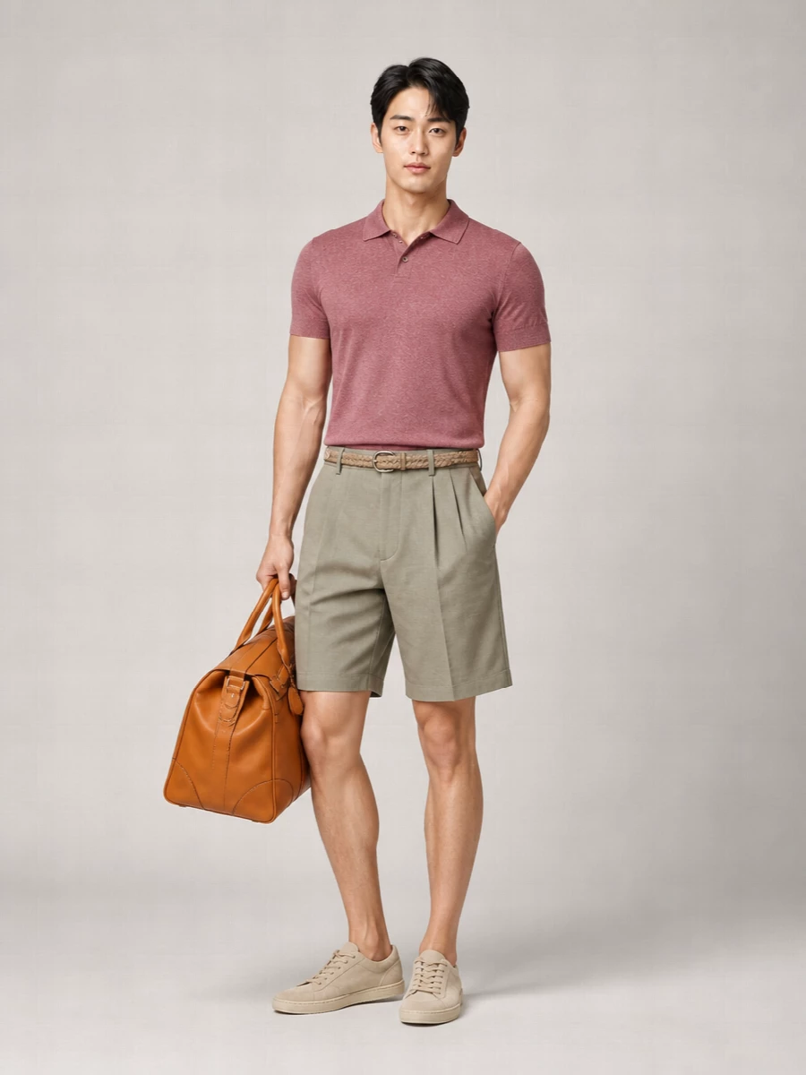 Brunello Cucinelli Linen And Silk Polo Shirt