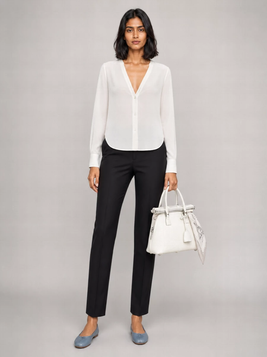 Maison Margiela Cotton Poplin Long-Sleeve Shirt