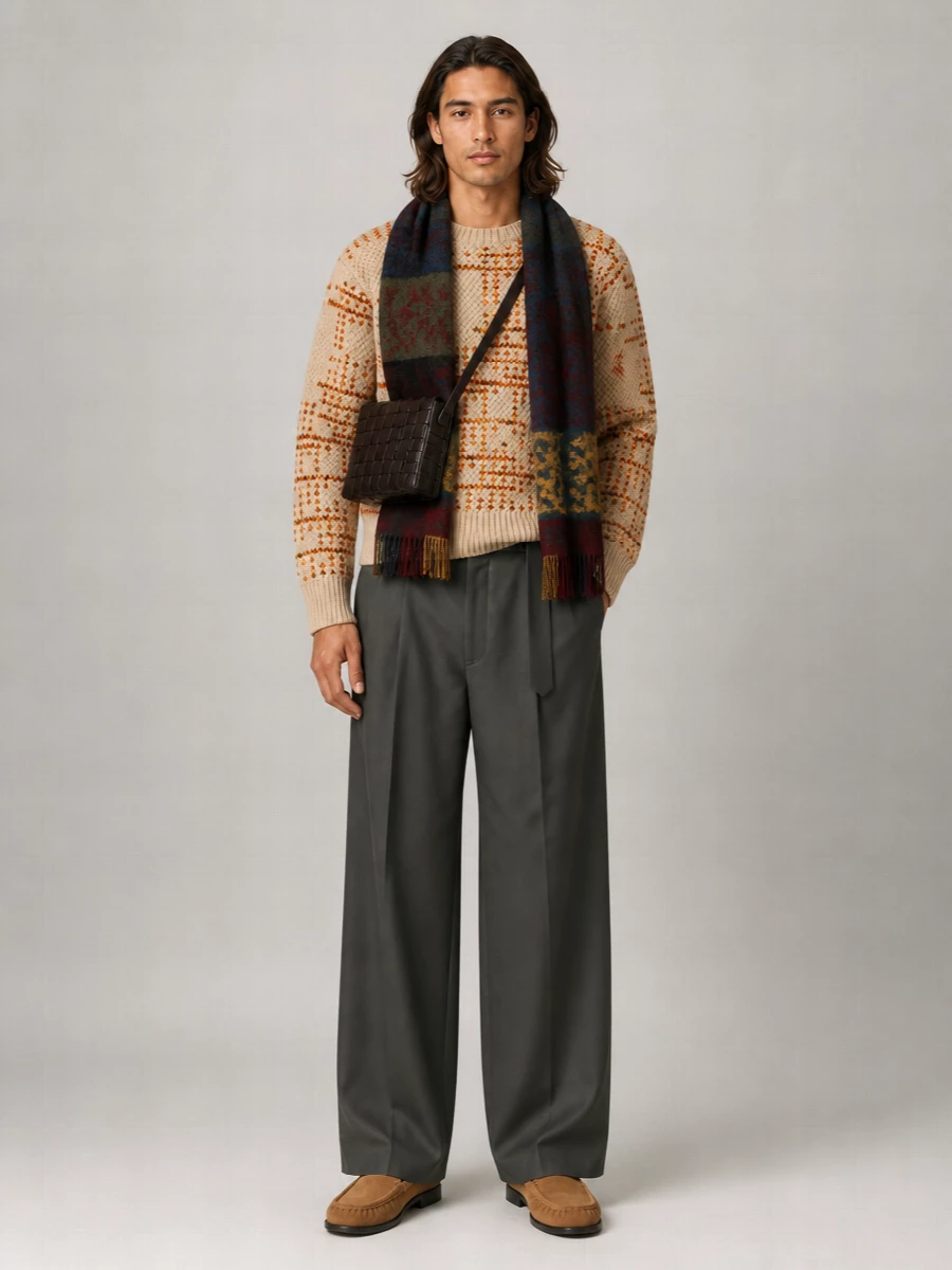 Dries Van Noten Patterned Wool Jumper