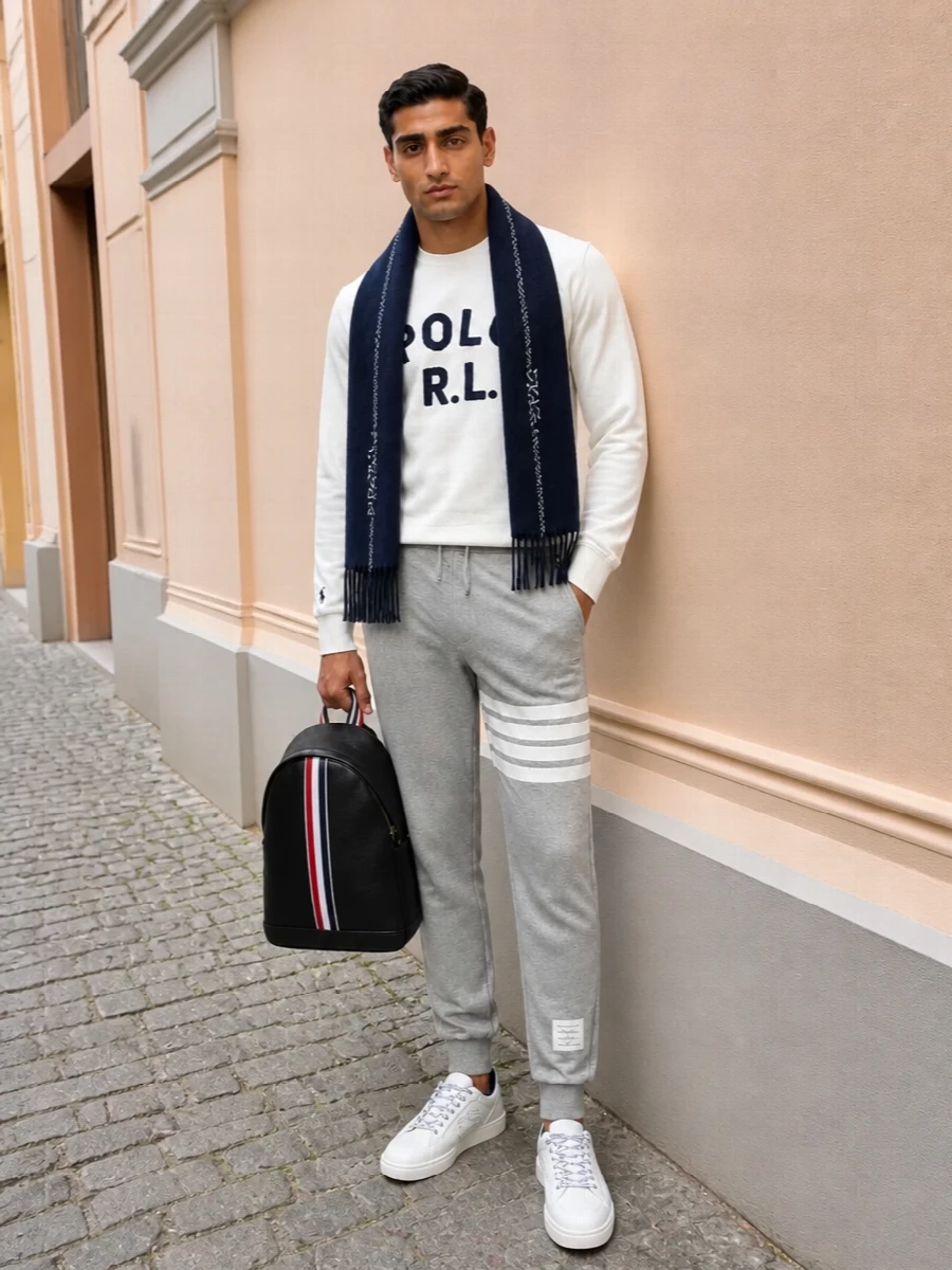 Polo ralph lauren sweatshirt thom browne joggers