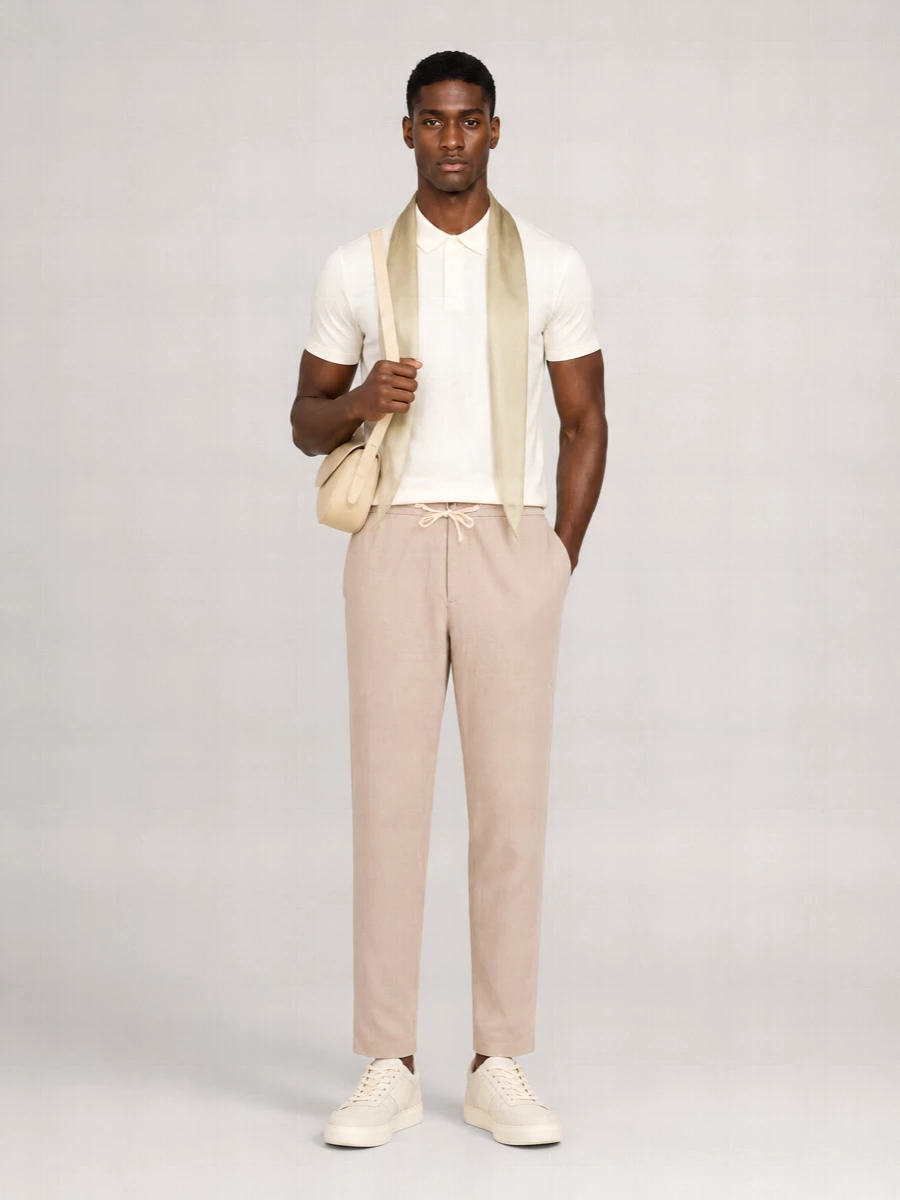 Vince Linen Polo Shirt
