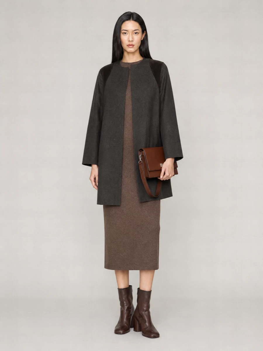 Max Mara Virgin Wool Single Breasted Coat