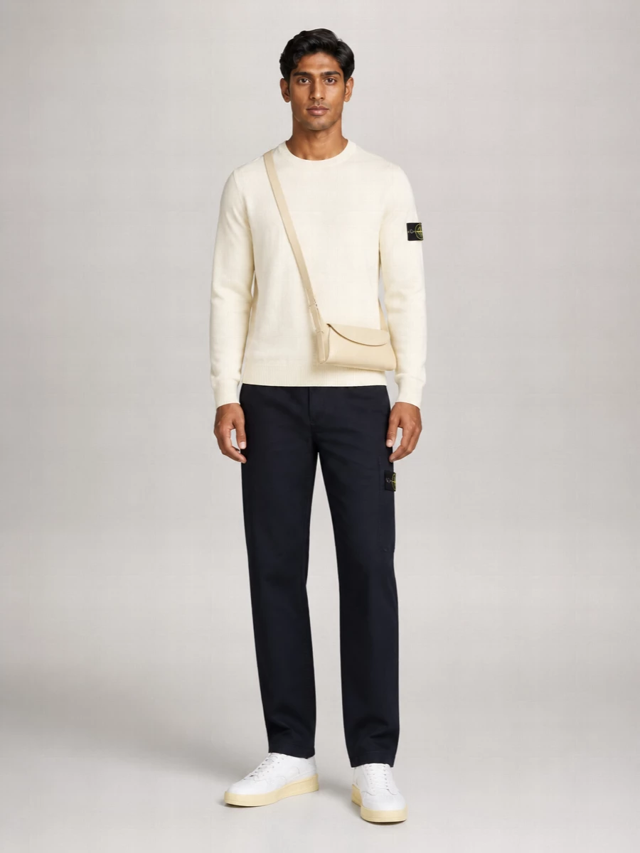 Stone Island Cotton Ribbed-Knit Jumper