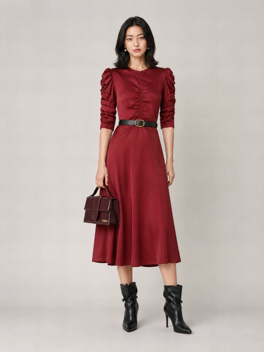 Isabel Marant silk knee-length midi dress