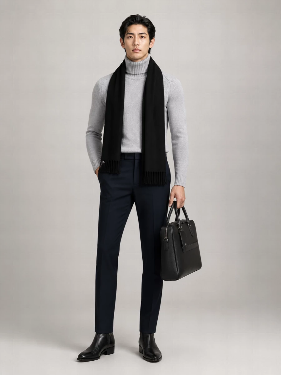 Tom Ford Cashmere Wool Mohair Turtleneck Jumper