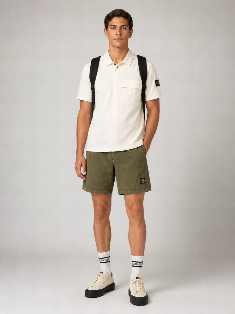 Stone Island Nylon Mid-Length Swim Shorts