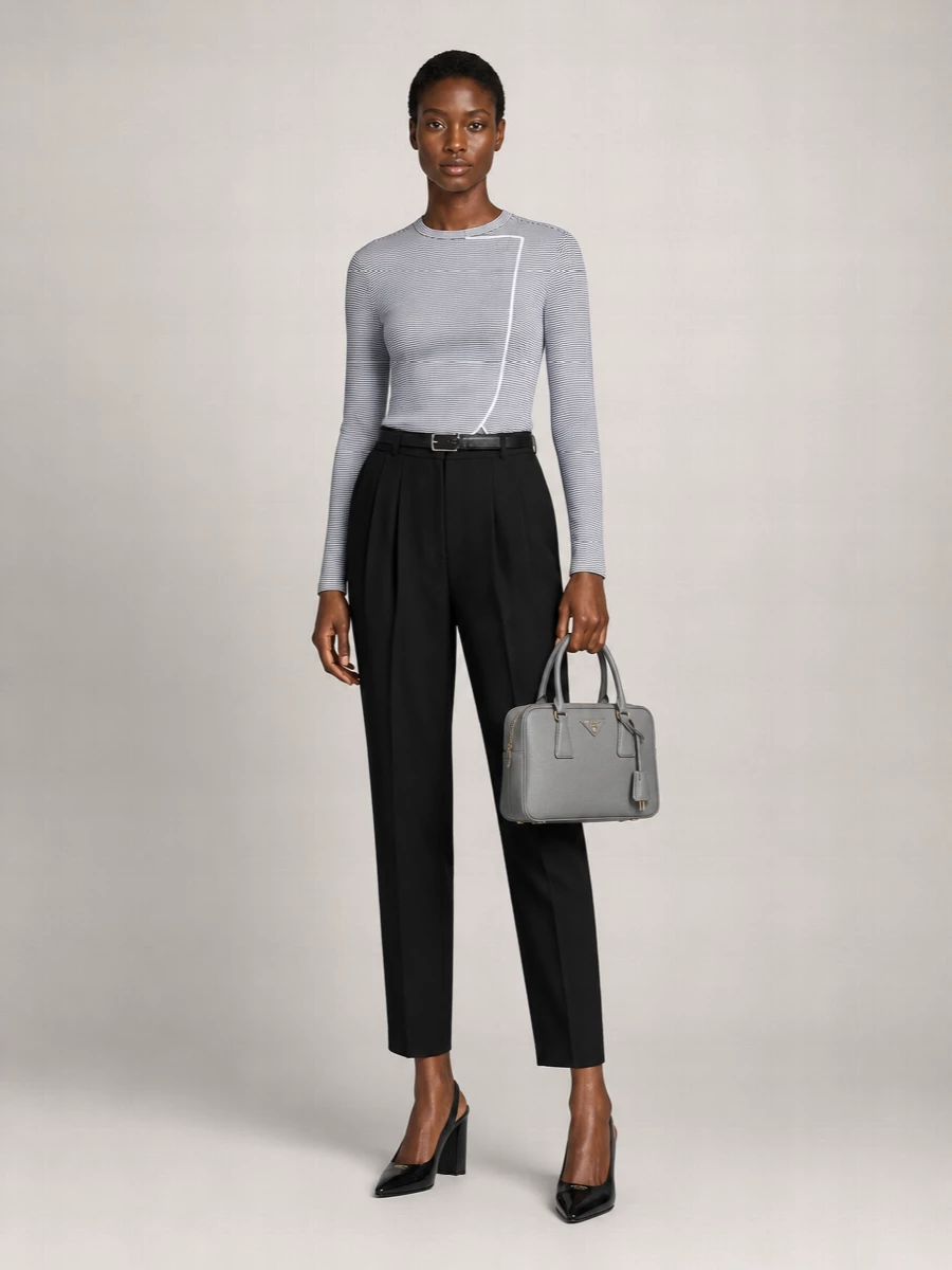 Giorgio Armani Silk Tailored Trousers
