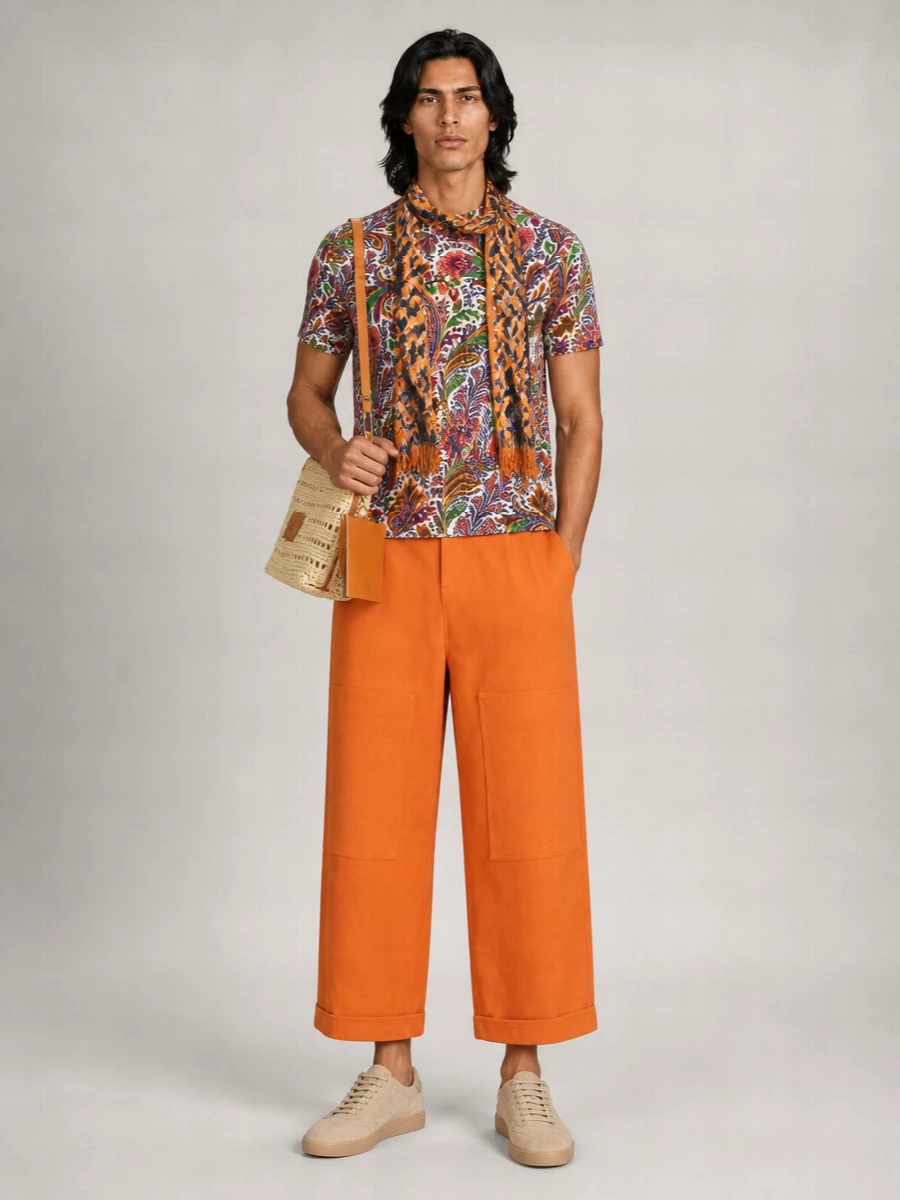 Etro Printed Cotton T-Shirt