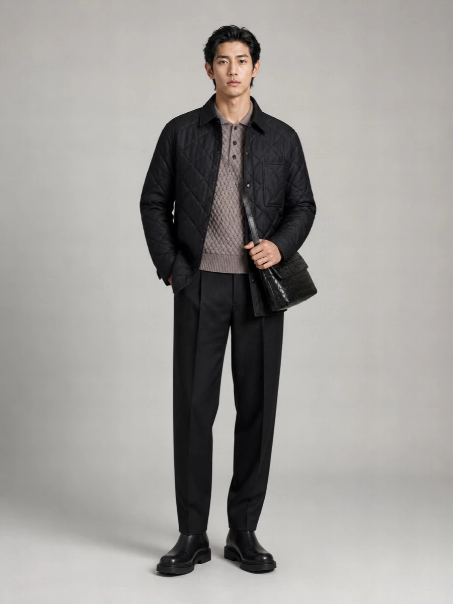 Bottega Veneta quilted relaxed-fit overshirt