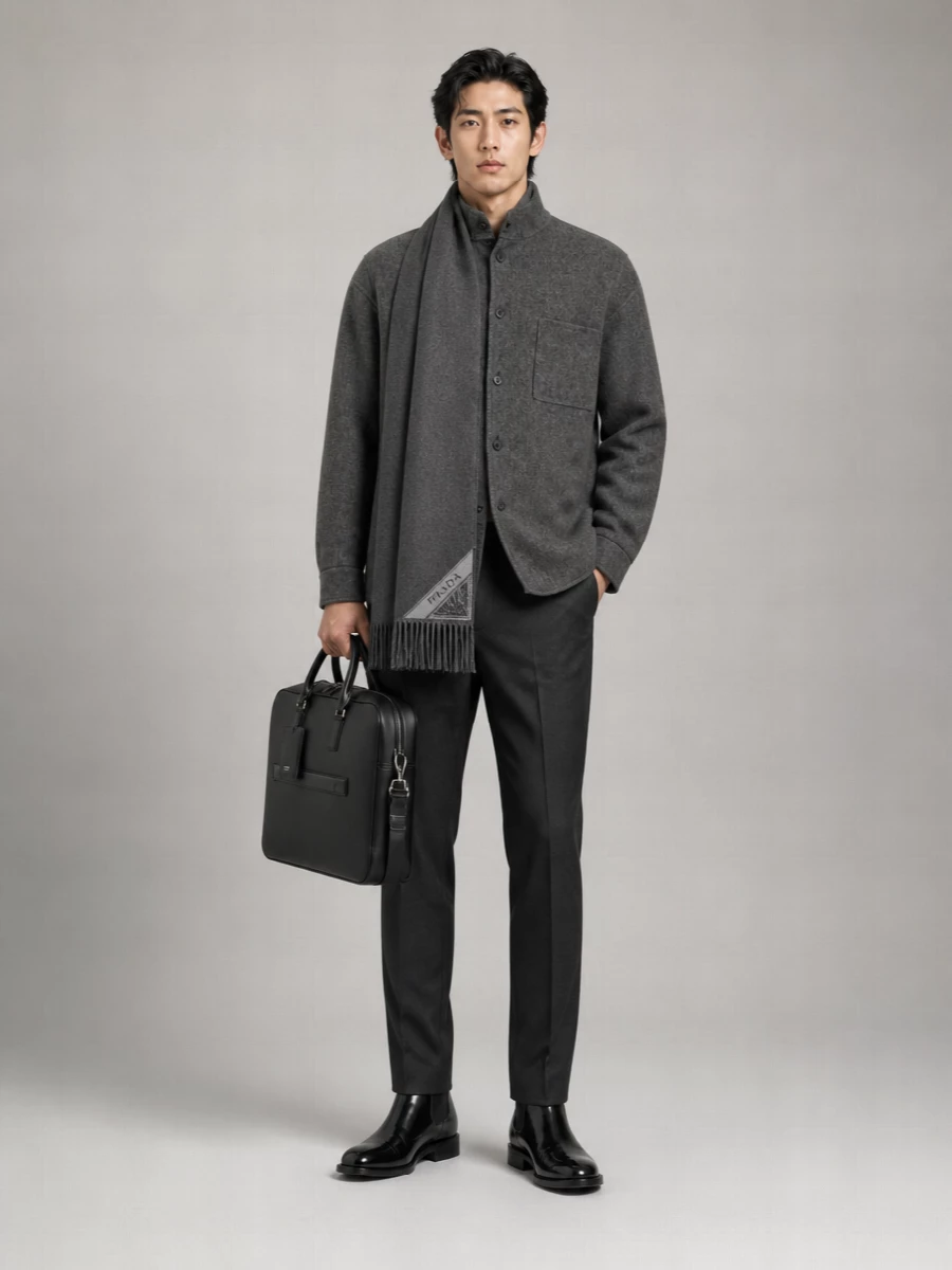 Giorgio Armani Silk Cashmere Overshirt