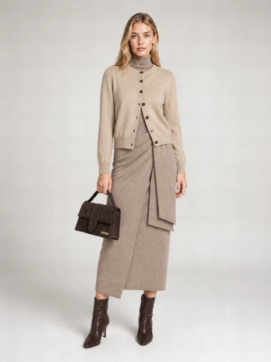 Jacquemus Ribbed Crew Neck Cardigan