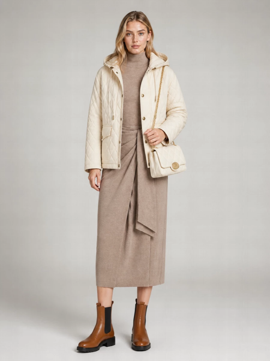Burberry Quilted Hooded Parka Coat