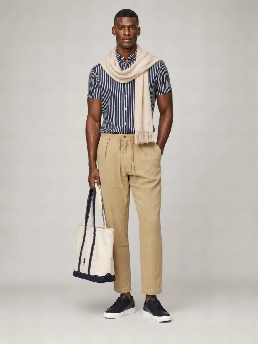 Ralph Lauren striped long-sleeve polo shirt