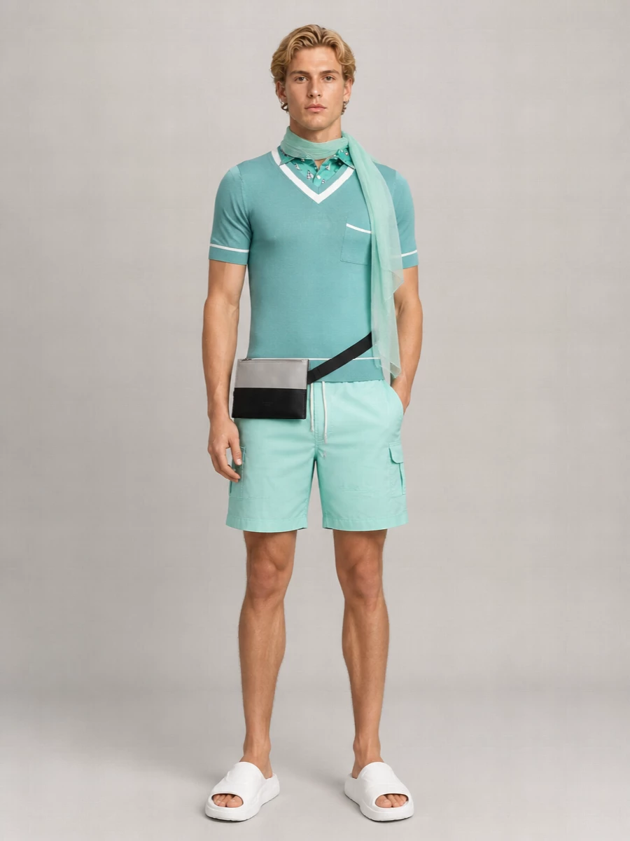Dolce&Gabbana Nylon Cargo Swim Shorts